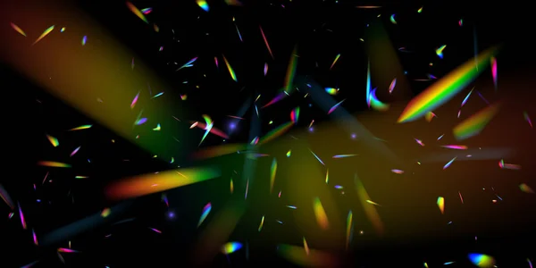 Grupo Colores Rayos Brillantes Del Espectro Deslumbramiento Una Lente Vidrio — Archivo Imágenes Vectoriales