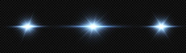 蓝色的矢量图解 光的效果 抽象的激光束 杂乱的霓虹灯光芒 — 图库矢量图片