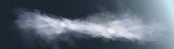 Durchscheinender Rauch Isoliert Auf Einem Transparenten Hintergrund Dampfeffekt Spezialeffekt Vektortextur — Stockvektor