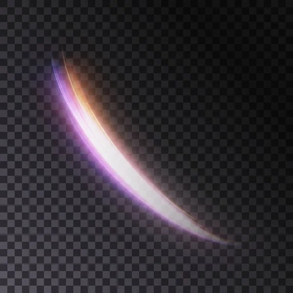暗い背景に動的光源のベクトル図 夜の抽象化の高速 抽象的な光の渦 ライトトラック効果 ウェブデザイン ゲームデザインのために Pngベクトル — ストックベクタ