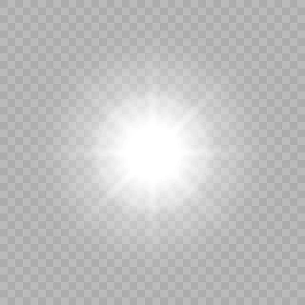 Біле Красиве Світло Вибухає Прозорим Вибухом Вектор Яскрава Ілюстрація Ідеального — стоковий вектор