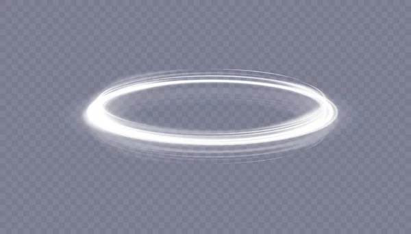 透明背景下动态光源的矢量图解 高速的光抽象 光涡旋 对于网页设计 游戏设计 — 图库矢量图片