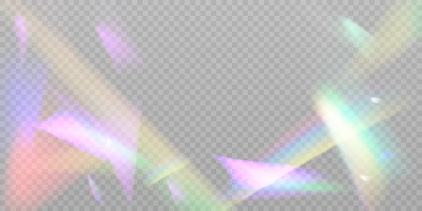 Een Cluster Van Kleuren Heldere Stralen Van Het Spectrum Glans — Stockvector