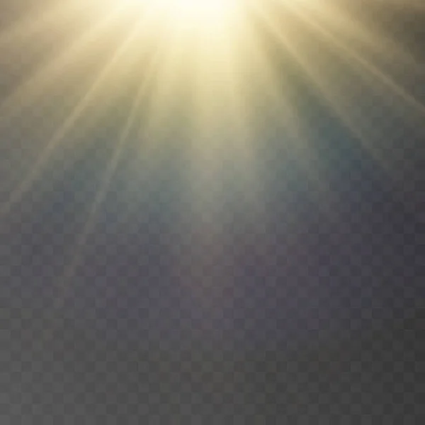 Αφηρημένη Λάμψη Ήλιο Ημιδιαφανή Λάμψη Ένα Ειδικό Εφέ Φωτός Διάνυσμα — Διανυσματικό Αρχείο