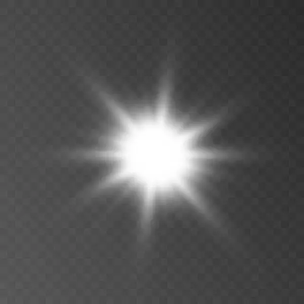 Абстрактне Сонячне Світло Відблискує Напівпрозоре Світло Особливим Світловим Ефектом Векторне — стоковий вектор