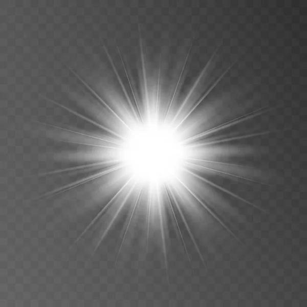 Αφηρημένη Λάμψη Ήλιο Ημιδιαφανή Λάμψη Ειδικό Εφέ Φωτός Διάνυσμα Θολούρα — Διανυσματικό Αρχείο