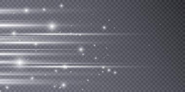 Glittering light effects. Vector