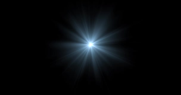 Siyah Arka Planda Işığın Pürüzsüz Görünümü Sinema Işığı Flaşı Çözünürlükte — Stok video