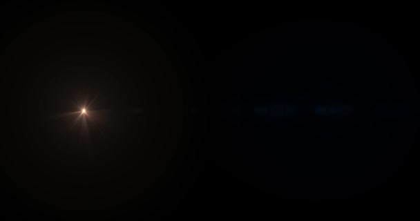 Внутрішній Світловий Спалах Сонячне Світло Лінза Спалахує Художній Анімаційний Фон — стокове відео