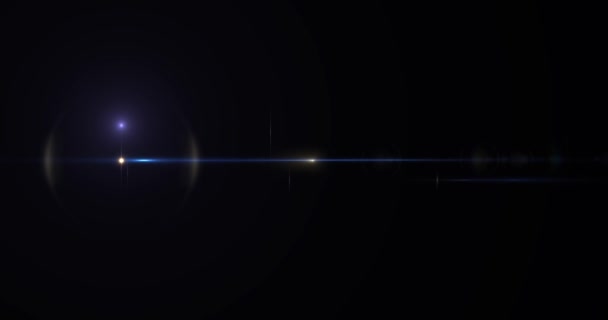 数学的な光のフラッシュ 太陽光レンズフレアアートアニメーションの背景 — ストック動画