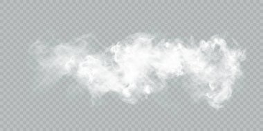 Yumuşak girdaplar ve sis yoğunluğu ile şeffaf arkaplan üzerinde gerçekçi beyaz duman etkisi. Örtüler, buhar efektleri ya da atmosferik tasarım elementleri için mükemmel. Vektör