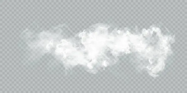 Beyaz bulut, sis, sis, sis, buhar. Vektör 10 EPS şeffaf arkaplan PNG