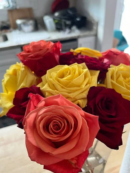 Krásná Kytice Růží — Stock fotografie