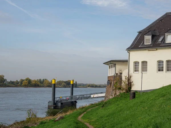 Miasto Dusseldorf Nad Rzeką Rhine Niemczech — Zdjęcie stockowe