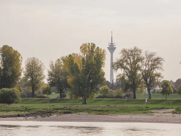 stock image The city of Dusseldorf at the river rhine in germany