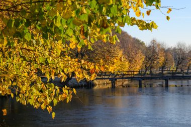 Westphalia 'da bir şatoda sonbahar zamanı