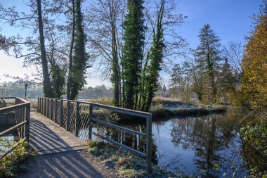 Westphalia 'da bir şatoda sonbahar zamanı