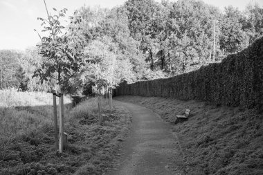 Westphalia 'da bir şatoda sonbahar zamanı