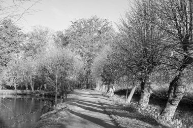 Westphalia 'da bir şatoda sonbahar zamanı