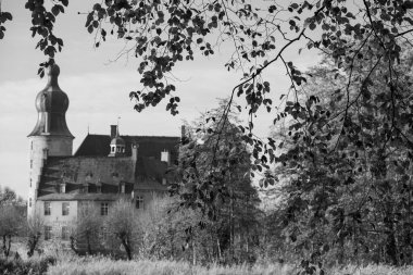 Westphalia 'da bir şatoda sonbahar zamanı