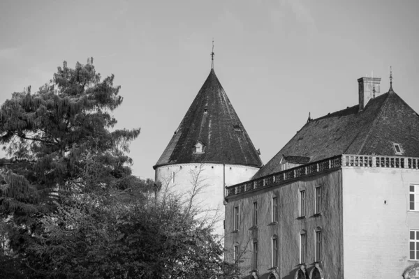 Herbstzeit Auf Einem Schloss Westfalen — Stockfoto