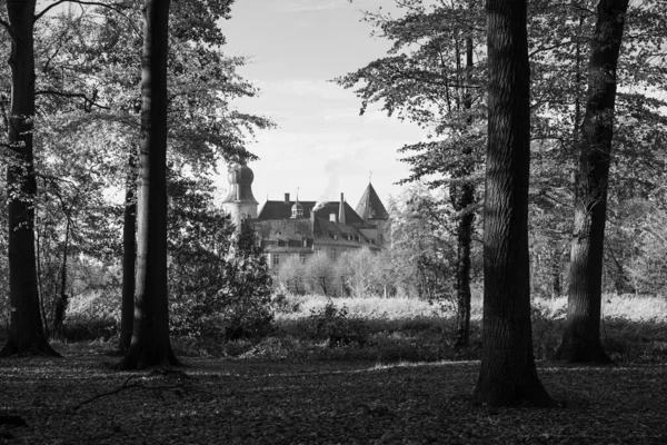 Осень Замке Вестфалии — стоковое фото