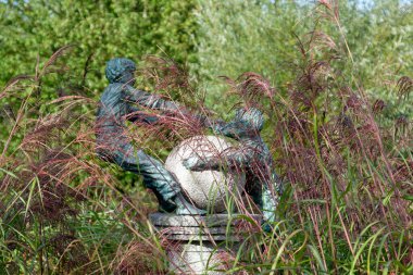 Bir Alman bahçesinde yaz mevsimi