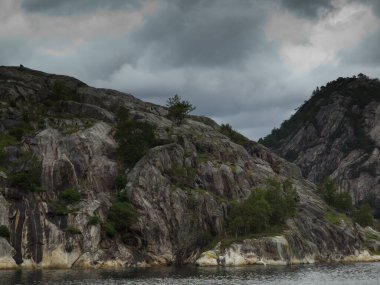 Ship cruise in the norwegian fjords