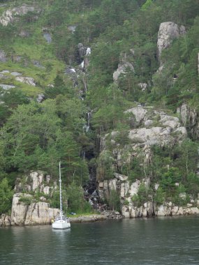 Ship cruise in the norwegian fjords