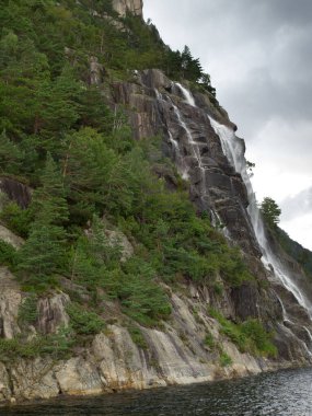 Ship cruise in the norwegian fjords