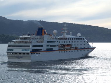 Ship cruise in the norwegian fjords
