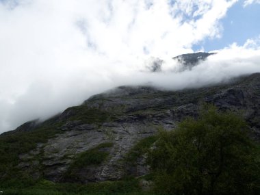 Ship cruise in the norwegian fjords