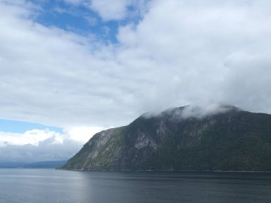 Ship cruise in the norwegian fjords