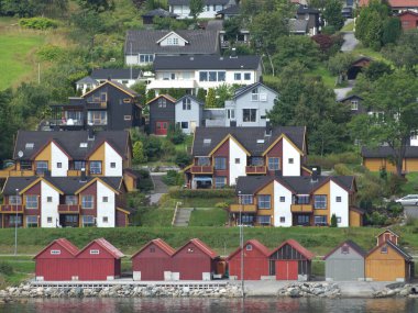 Ship cruise in the norwegian fjords
