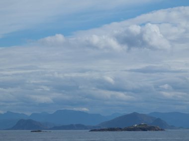 Ship cruise in the norwegian fjords