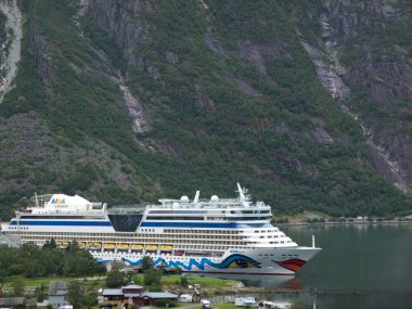 Ship cruise in the norwegian fjords
