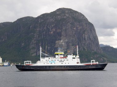 Ship cruise in the norwegian fjords