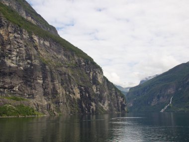 Ship cruise in the norwegian fjords