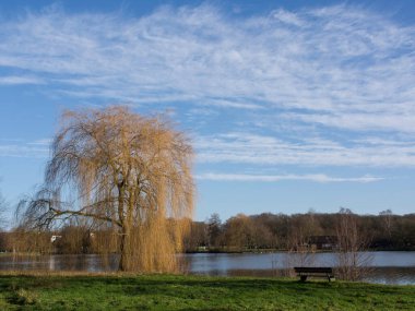 small lake near borken in westphalia