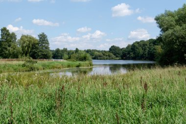 small lake near borken in westphalia