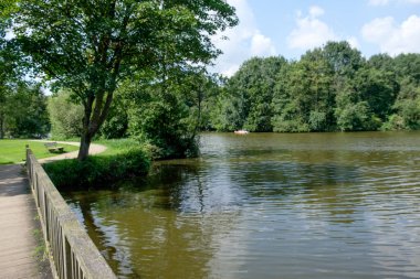 small lake near borken in westphalia