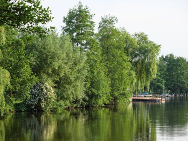 small lake near borken in westphalia