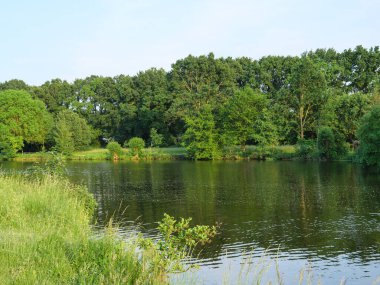 small lake near borken in westphalia