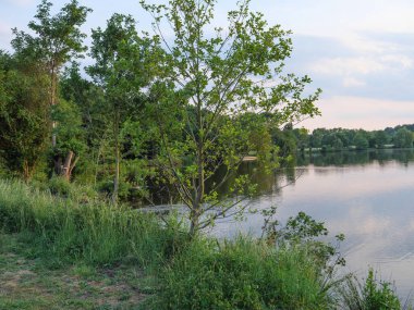 small lake near borken in westphalia