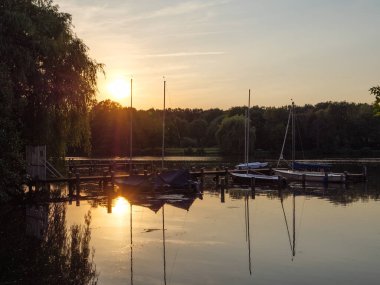 small lake near borken in westphalia