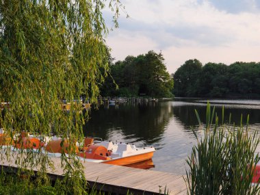 small lake near borken in westphalia