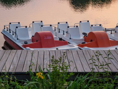 small lake near borken in westphalia