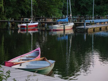 small lake near borken in westphalia