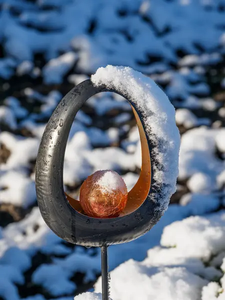 Téli Időszakban Német Kertben — Stock Fotó