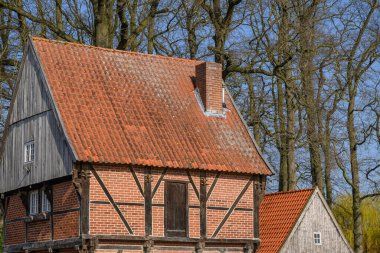 Almanya 'daki Ahaus Şatosu ve Şehri